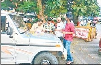 పోలీసు, రవాణాశాఖ సంయుక్త తనిఖీ