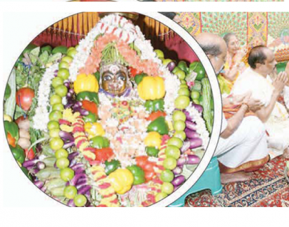 సాకంబరీదేవిగా దుర్గమ్మ దర్శనం