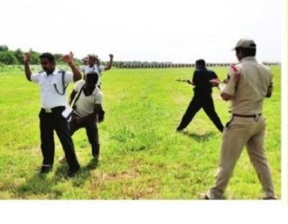 గన్నవరం విమానశ్రయంలో మాక్ డ్రిల్