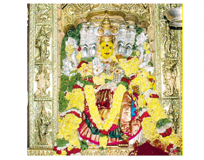 నేడు గాయత్రీమాత అలంకారం - సద్బుద్ధినిచ్చే సంధ్యా దేవత