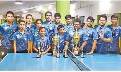 రాష్ట్ర టీటీ ఛాంపియన్ షిప్ లో జిల్లా క్రీడాకారులకు పతకాలు