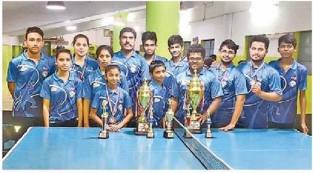 రాష్ట్ర టీటీ ఛాంపియన్ షిప్ లో జిల్లా క్రీడాకారులకు పతకాలు
