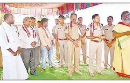 పోలీస్ స్టేషన్ భవన నిర్మాణానికి శంకుస్థాపన