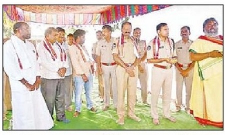 పోలీస్ స్టేషన్ భవన నిర్మాణానికి శంకుస్థాపన