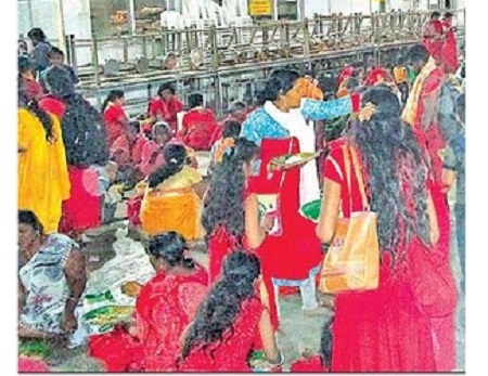 45 వేల మందికి అన్నప్రసాదం