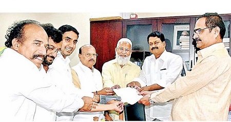 శాసనమండలి ఛైర్మన్ గా  ఎం.ఎ.షరీఫ్