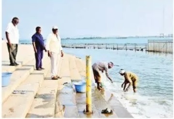 పవిత్ర సంగమంలో  పుణ్యస్థానాలకు ఏర్పట్లు