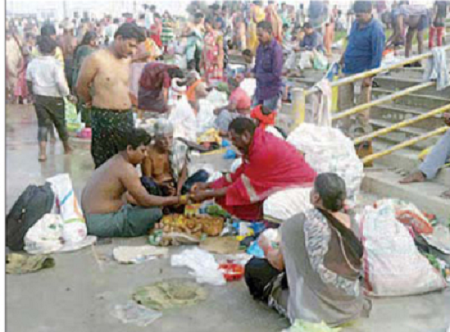 పవిత్ర సంగమంలో మార్మోగిన శంఖానాదం