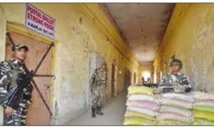 స్ట్రాంగ్ రూమ్ ల వద్ద పటిష్ట బందోబస్తు