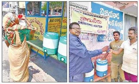నగరపాలక సంస్థ ఆధ్వర్యంలో చలివేంద్రాల ఏర్పాటు