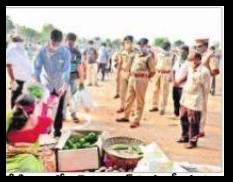 రైతు బజార్, మాల్స్ లో సీపీ తనిఖీలు