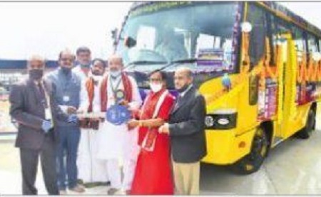 దుర్గగుడికి ఎస్బీఐ విరాళం