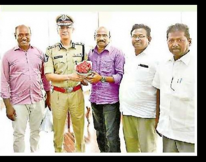 డీజీపీ గౌతమ్ సవాంగ్ కు స్వాగతం