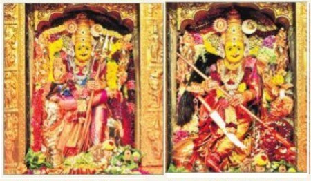 నేటి అలంకారం - శ్రీ దుర్గాదేవి, శ్రీ మహిషాసురమర్దిని దేవి