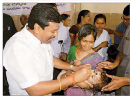 నగరంలో విజయవంతంగా పల్స్ పోలియో