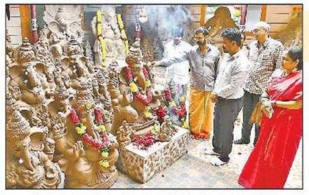 మట్టి గణపయ్య.. పర్యావరణ హితయ్యా