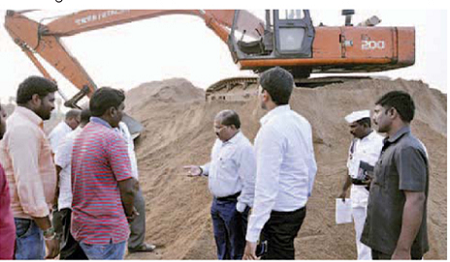 ఇసుక అక్రమ రవాణాపై ఉక్కుపాదం