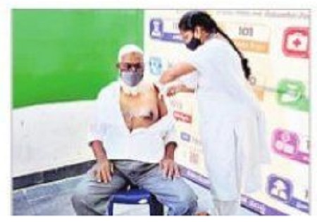 956 మందికి కోవిషిల్డ్ మొదటి డోసు వ్యాక్సిన్