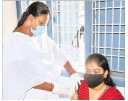 వ్యాక్సినేషన్ 21.1 శాతం
