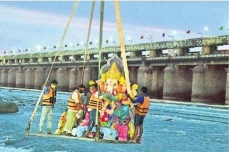 ఘనంగా గణనాథుల నిమజ్జనం
