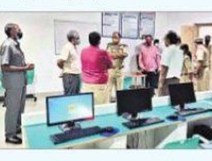 పరీక్ష ఏర్పాట్లు పరిశీలన