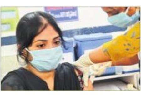 తొలిడోసు 100% పూర్తి