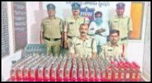 ౩౦౦ సీసాల తెలంగాణ మద్యం పట్టివేత
