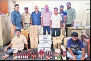 తెలంగాణ మద్యం పట్టివేత