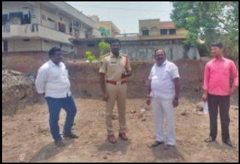దేవాలయ స్థలం ఆక్రమణకు యత్నం