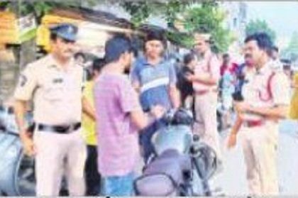 నందిగామలో వాహన తనిఖీలు