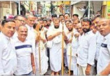బెజవాడకు జైన గురువుల రాక