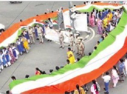 కృష్ణలంకలో తిరంగా ర్యాలీ