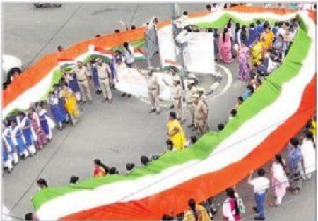కృష్ణలంకలో తిరంగా ర్యాలీ