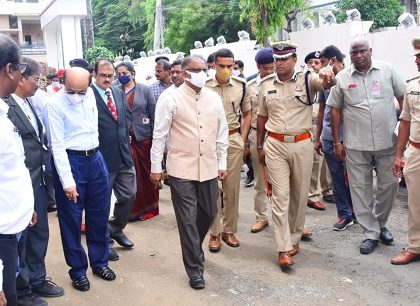 న్యాయస్థాన భవన సముదాయ ప్రారంభోత్సవం సందర్భంగా భద్రతా ఏర్పాట్ల పర్యవేక్షణ.