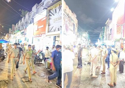 బిసెంట్ రోడ్డు ఏరియాలో డిప్యూటి పోలీస్ కమీషనర్ శ్రీ విశాల్ గున్ని ఐ.పి.ఎస్. గారు విస్తృత పర్యటన