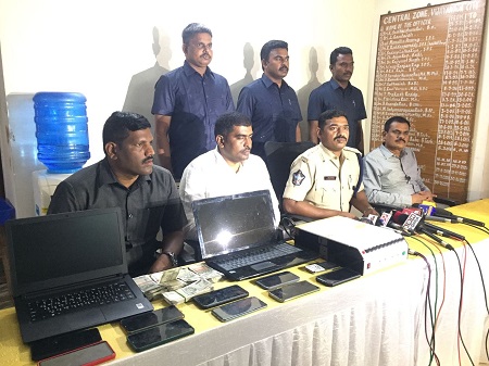 ఆన్ లైన్ ద్వారా క్రికెట్ బెట్టింగ్ నిర్వహిస్తున 7 గురు నిందితులను అదుపులోకి తీసుకున్న టాస్క్ పోర్స్ మరియు పటమట పోలీసులు