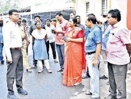 రాజ్యాంగ దినోత్సవ కార్యక్రమ ఏర్పాట్ల పరిశీలన