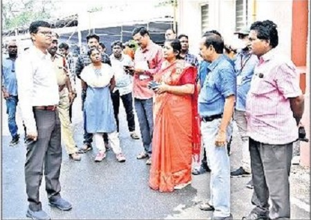 రాజ్యాంగ దినోత్సవ కార్యక్రమ ఏర్పాట్ల పరిశీలన