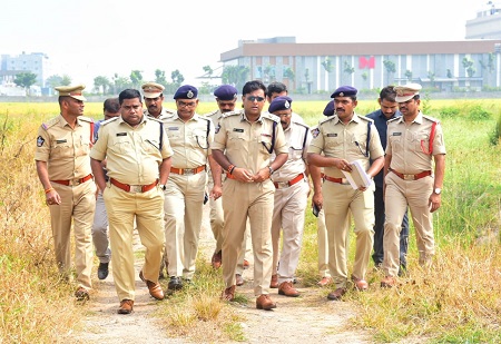 రాష్ట్రపతి పర్యాటనకు భద్రతా ఏర్పాట్ల పరిశీలన