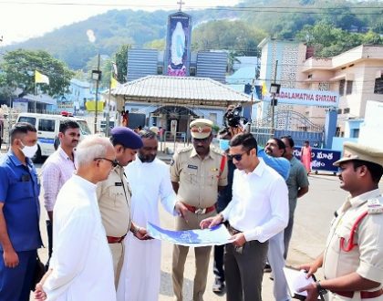 మేరీమాత ఉత్సవాలకు భారీ పోలీసు బందోబస్తు