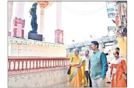 కృష్ణవేణి విగ్రహానికి కొత్త శోభ