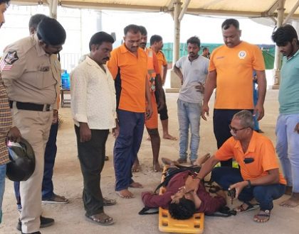 ఆటోడ్రైవర్ ను రక్షించిన ఎన్డీఆర్ఎఫ్