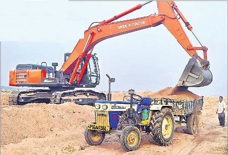 పుష్కలంగా ఇసుక..