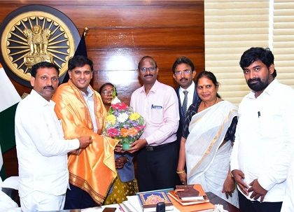పోలీస్ కమీషనర్ శ్రీ కాంతి రాణా టాటా ఐపీఎస్ గారిని కలిసిన బీబీఏ ప్రతినిధులు