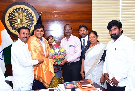 పోలీస్ కమీషనర్ శ్రీ కాంతి రాణా టాటా ఐపీఎస్ గారిని కలిసిన బీబీఏ ప్రతినిధులు