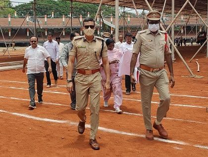 మహా యజ్ఞం సందర్భంగా భద్రతా ఏర్పాట్లను పరిశీలించిన డీసీపీ శ్రీ విశాల్ గున్ని ఐపీఎస్ గారు