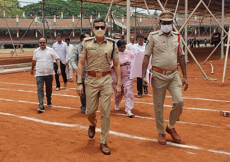 మహా యజ్ఞం సందర్భంగా భద్రతా ఏర్పాట్లను పరిశీలించిన డీసీపీ శ్రీ విశాల్ గున్ని ఐపీఎస్ గారు