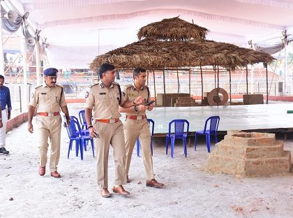 మహా యజ్ఞం భద్రతా ఏర్పాట్లను పరిశీలించిన పోలీస్ కమీషనర్ శ్రీ కాంతి రాణా టాటా ఐపీఎస్ గారు