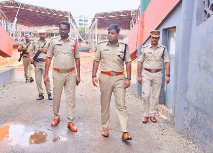మహా యజ్ఞం భద్రతా ఏర్పాట్లను పరిశీలించిన పోలీస్ కమీషనర్ శ్రీ కాంతి రాణా టాటా ఐపీఎస్ గారు