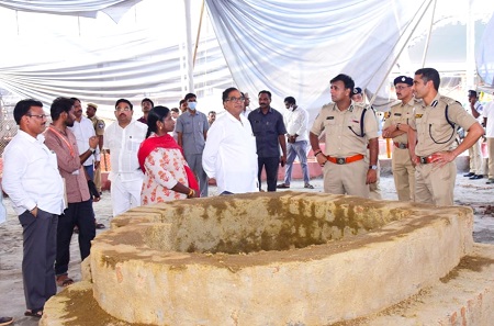 మహా యజ్ఞం భద్రతా ఏర్పాట్లను పరిశీలించిన పోలీస్ కమీషనర్ శ్రీ కాంతి రాణా టాటా ఐపీఎస్ గారు